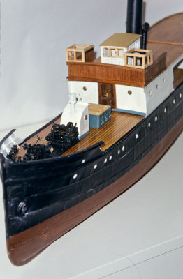 En modell av D/S Børøysund